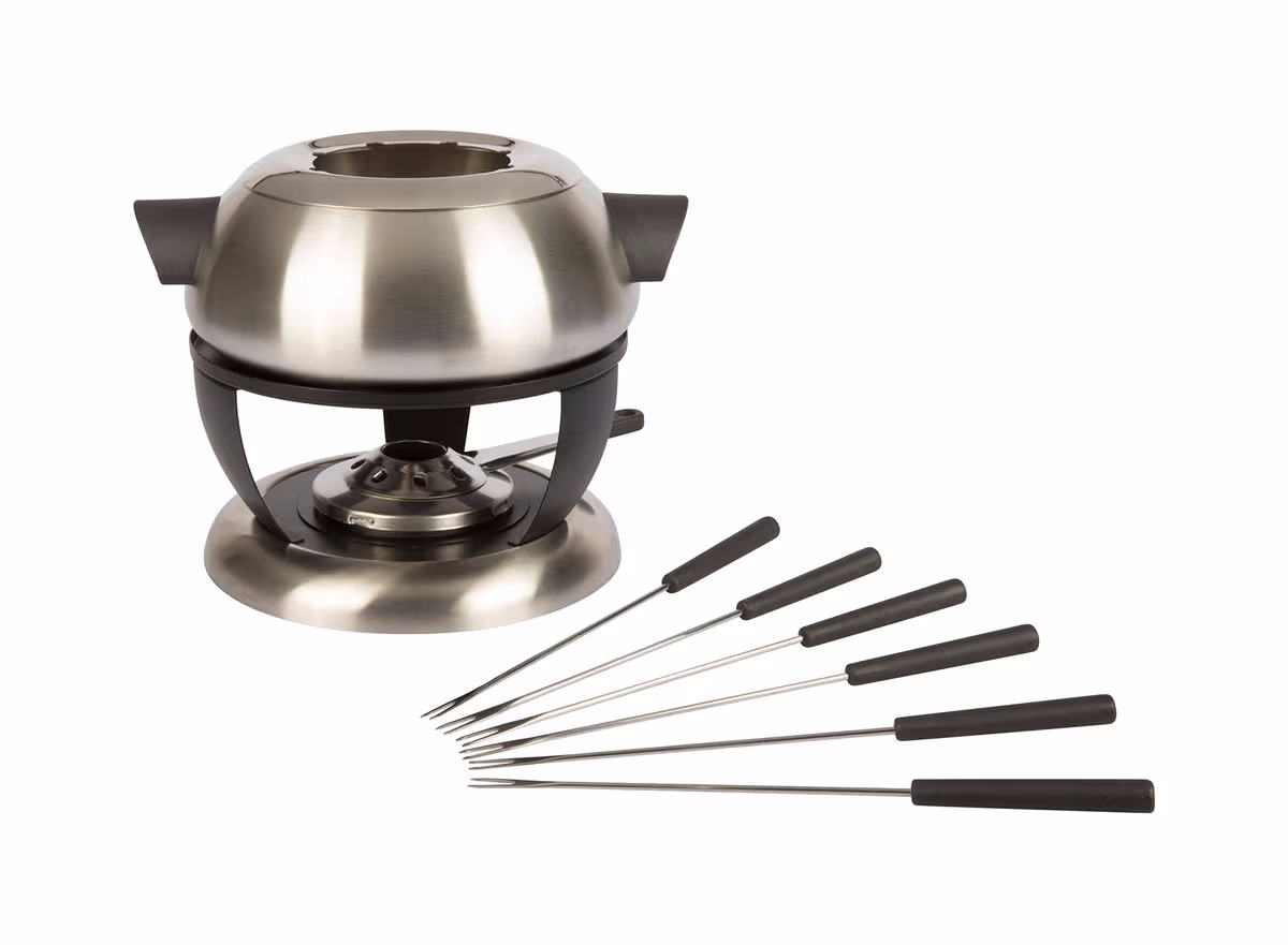 Stöckli Fonduegarnitur Bellavista, 20cm – Fondue Set – edelstahl