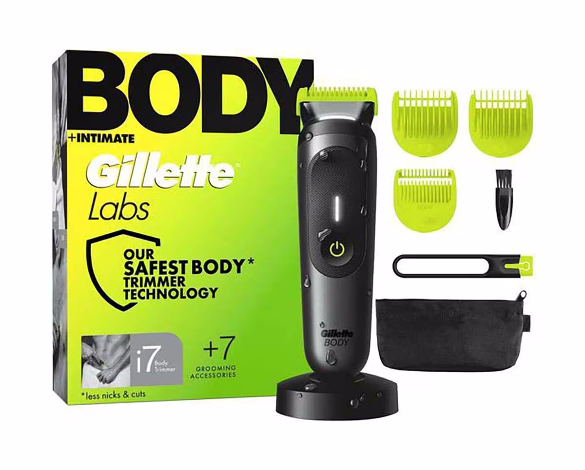 Gillette Labs Body + Intimate Trimmer i7 Körperrasierer – Bodygroomer/Körperrasierer – schwarz