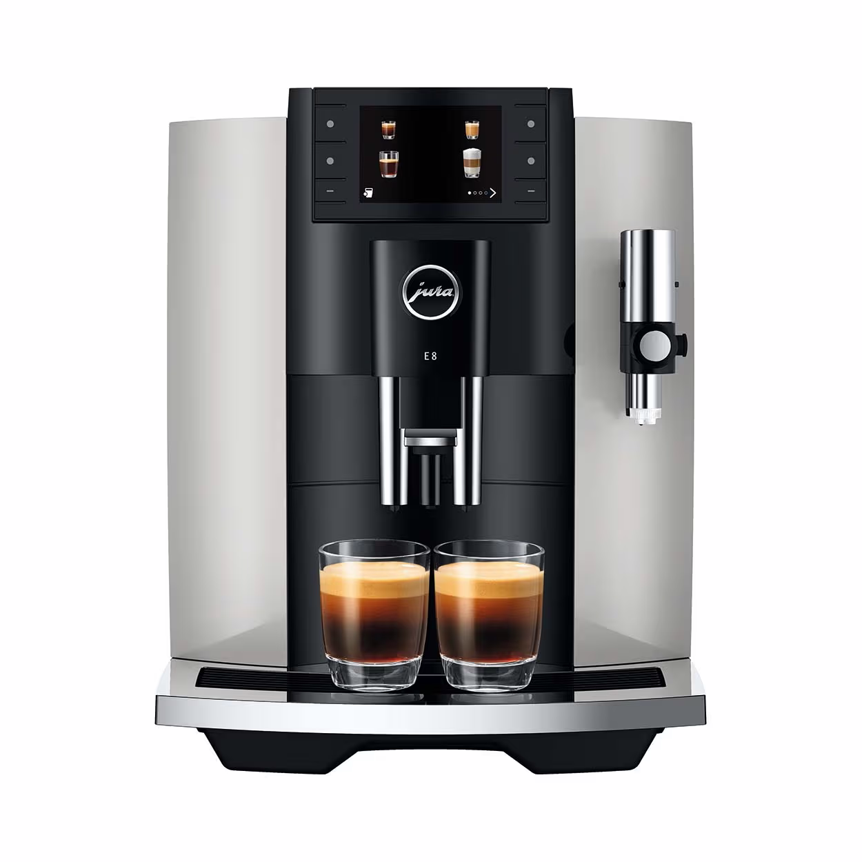 Image of JURA E8 Platin (SCS) Kaffeevollautomat – JURA Kaffeevollautomaten Haushalt