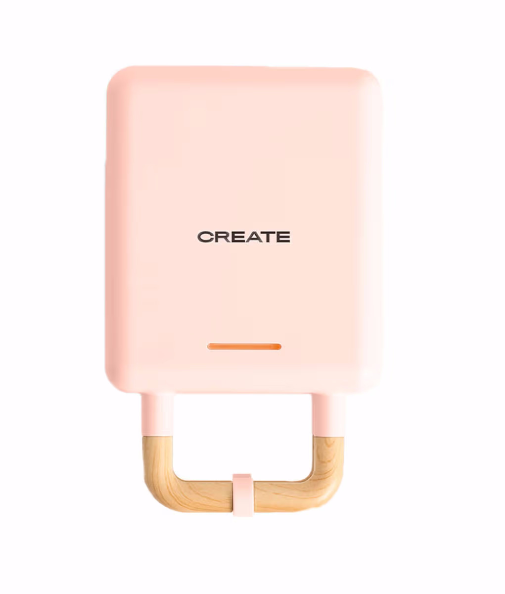 CREATE STONE 2 IN 1 COMPACT pastellrosa Sandwich Maker – Sandwichmaker/Sandwichtoaster – pastellpink