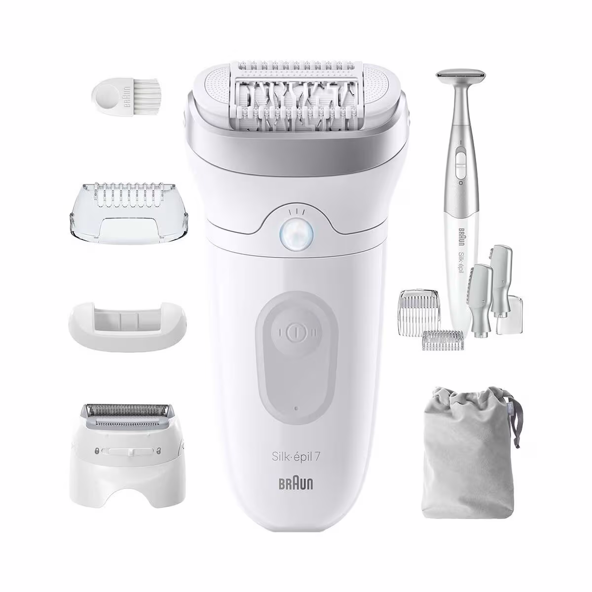 Image of Braun Silk-épil 7 SE7-241 Epilierer – weiss / silber