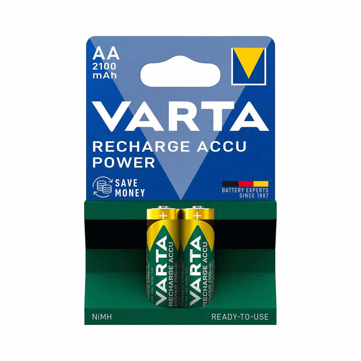 Image of Varta Power AA 2100mAh Akku – Aufladbare Batterien
