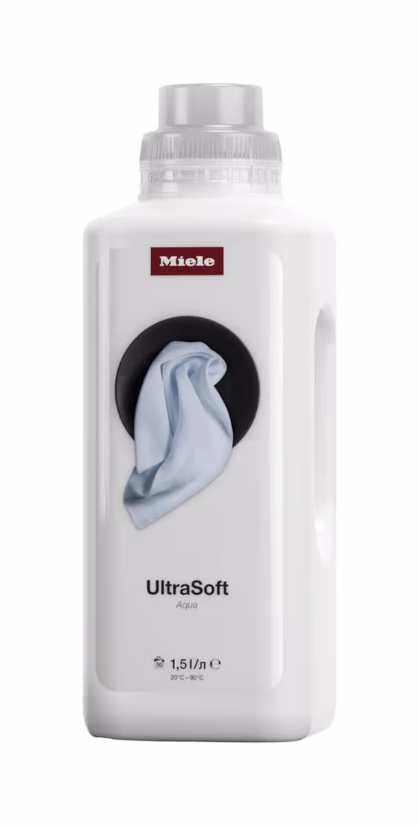 MIELE Weichspüler UltraSoft Weichspüler 1, 5 l für kuschelweiche Wäsche und frischen Aqua- Duft. – Waschmittel/Duftflacon