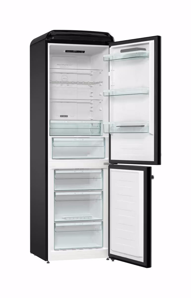 Gorenje ONRK619DBK Kühlschrank mit Gefrierfach freistehend – schwarz