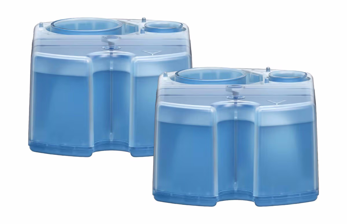 Image of Braun Reinigungskartusche 2St Reinigungskartuschen – Rasiergerät Zubehör/Epiliergerät Zubehör – blau