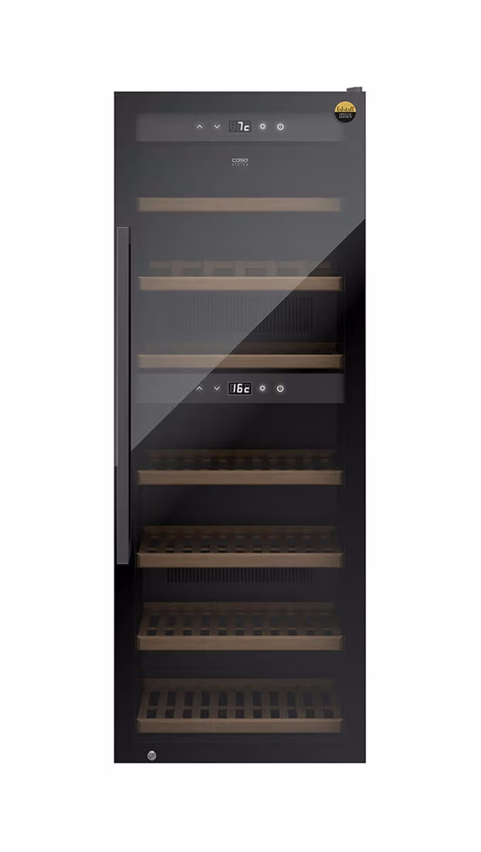 Caso WineExclusive 126 Smart Weinkühlschrank – Weinkühlschrank freistehend – schwarz