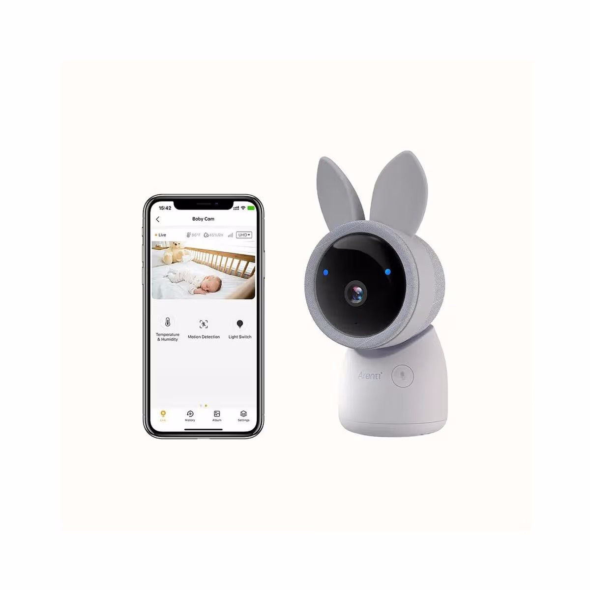 Image of Arenti Ainanny Kamera Babyphone – weiss
