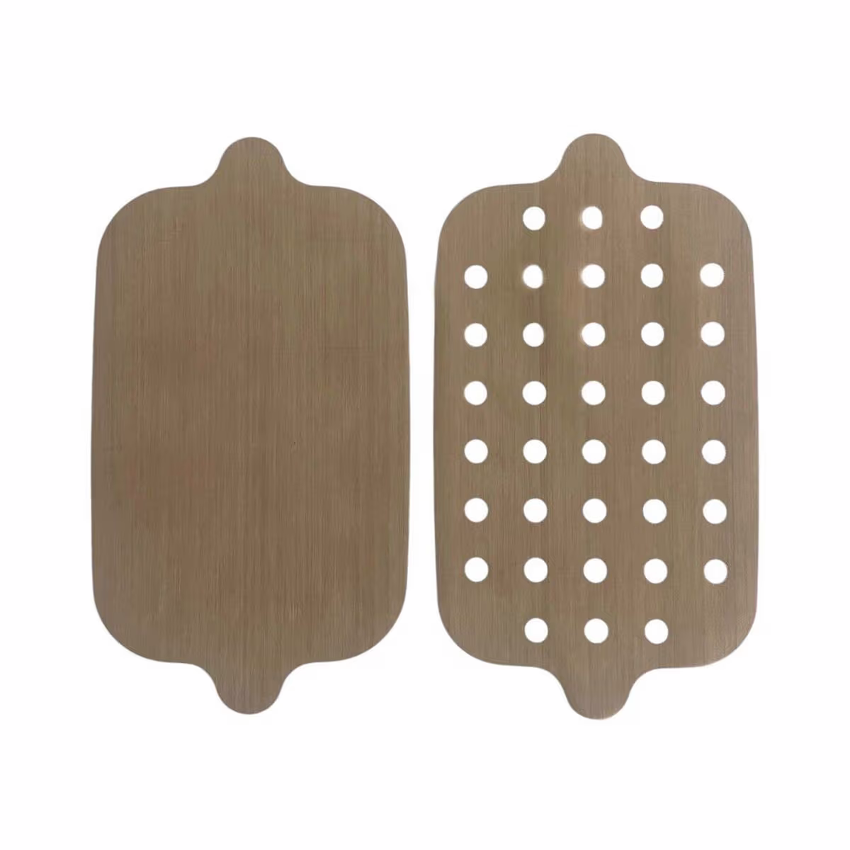 Image of NO STIK NS-24018-DB 4er-Set eckig Frittierfolie – Friteuse Zubehör – braun