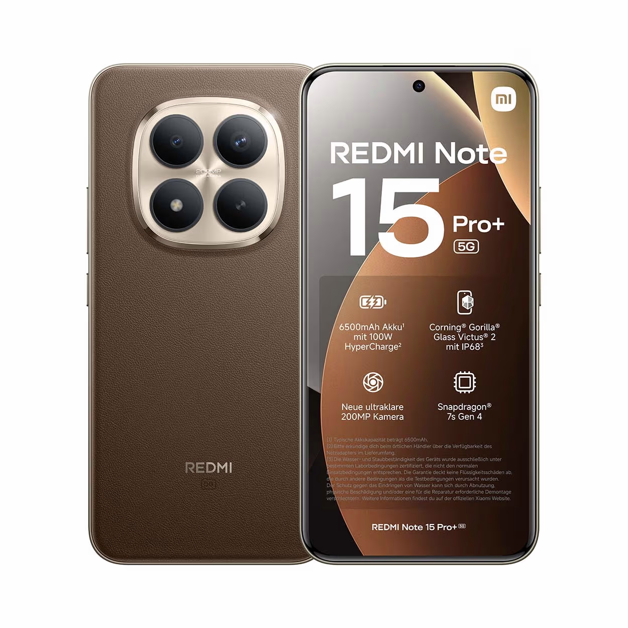 Image of Xiaomi Redmi Note 15 Pro+ - 512 GB, Mocha Brown, 6.83'', 200 MP Smartphone – Xiaomi Redmi Note 15 Pro / Pro+