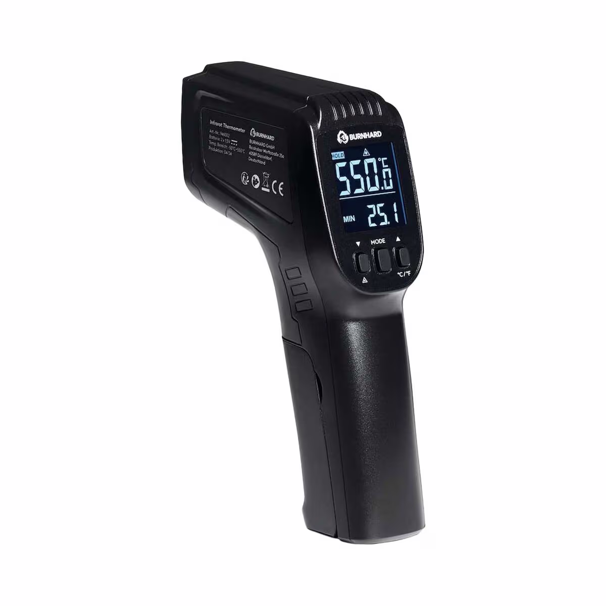 Image of Burnhard Infrarot-Thermometer Grillthermometer – Holzkohle/Briketts/Grill Anzünder – schwarz