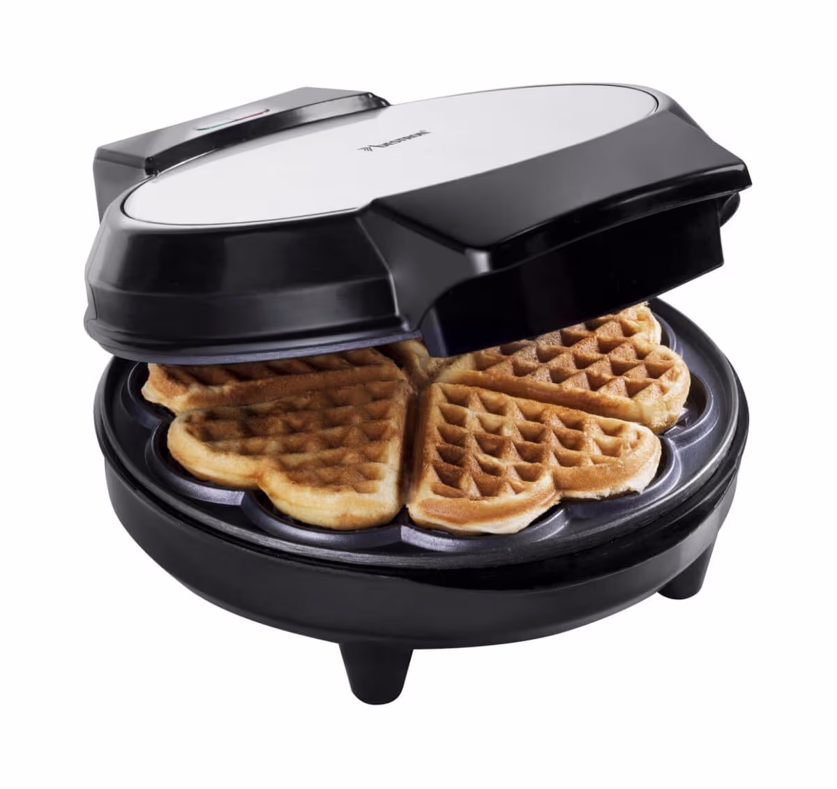 Bestron AWM700S Waffelautomat – Waffeleisen/Brezeleisen – edelstahl
