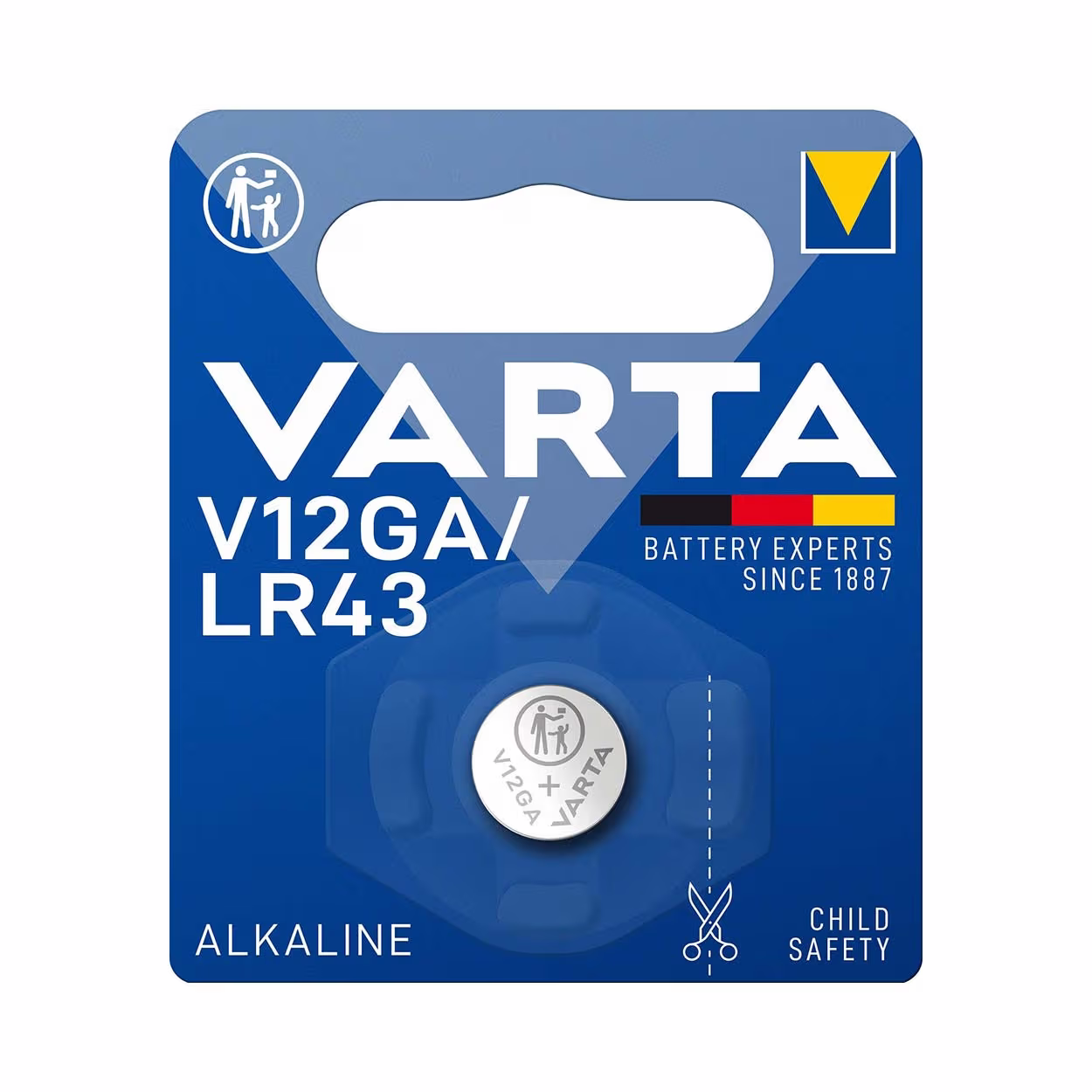 Image of Varta V12GA /LR43 Batterie – Knopfbatterien