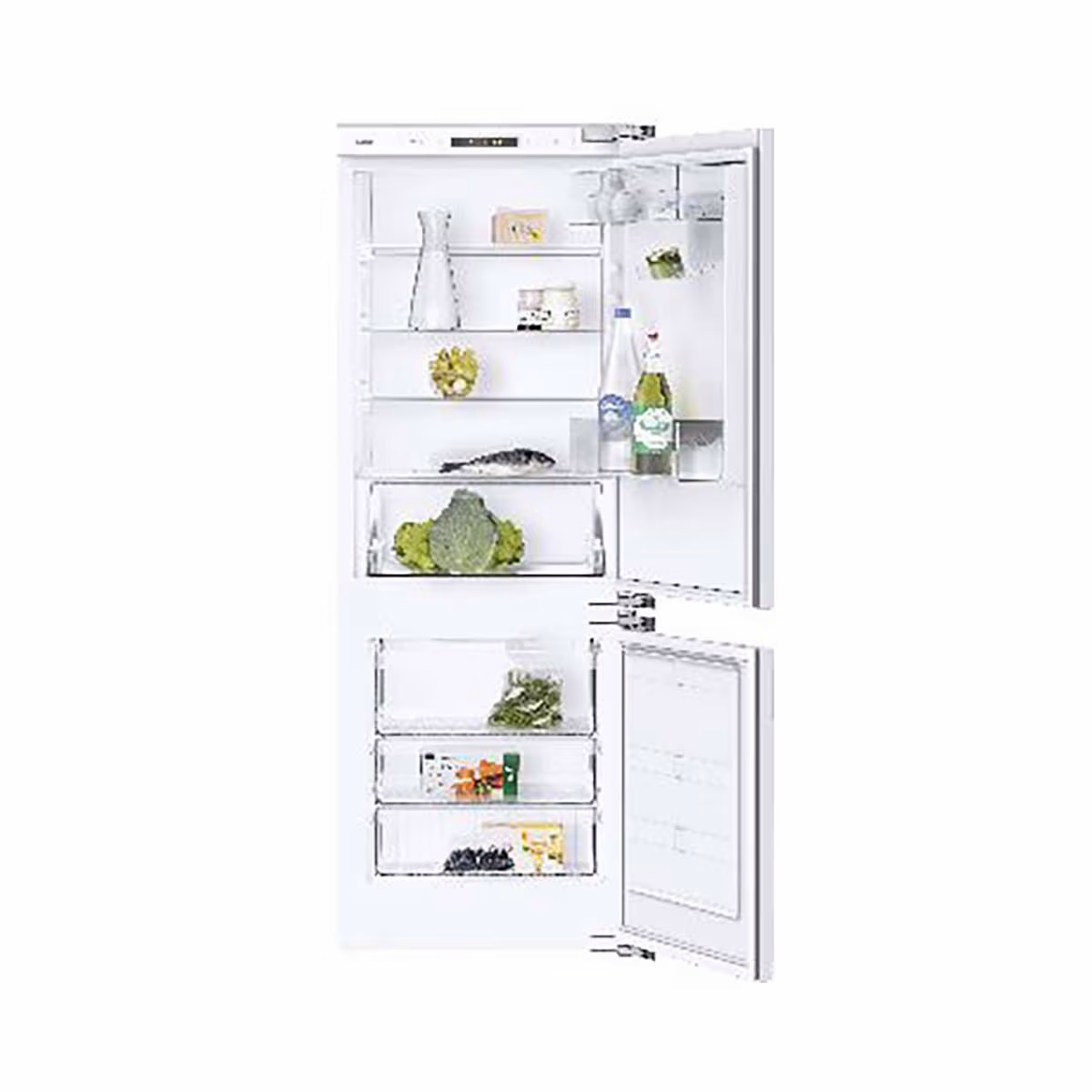 Image of Sibir Duo Weiss Rechts Einbau Kühlschrank 55cm vollintegriert – Einbaukühlschrank mit Gefrierfach 55 cm dekorfähig