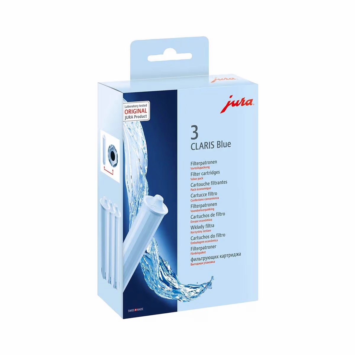 Image of JURA Filterpatrone CLARIS Blue 3er-Set CLARIS Blue Filter (3 Stk) – JURA Pflegeprodukte Haushalt