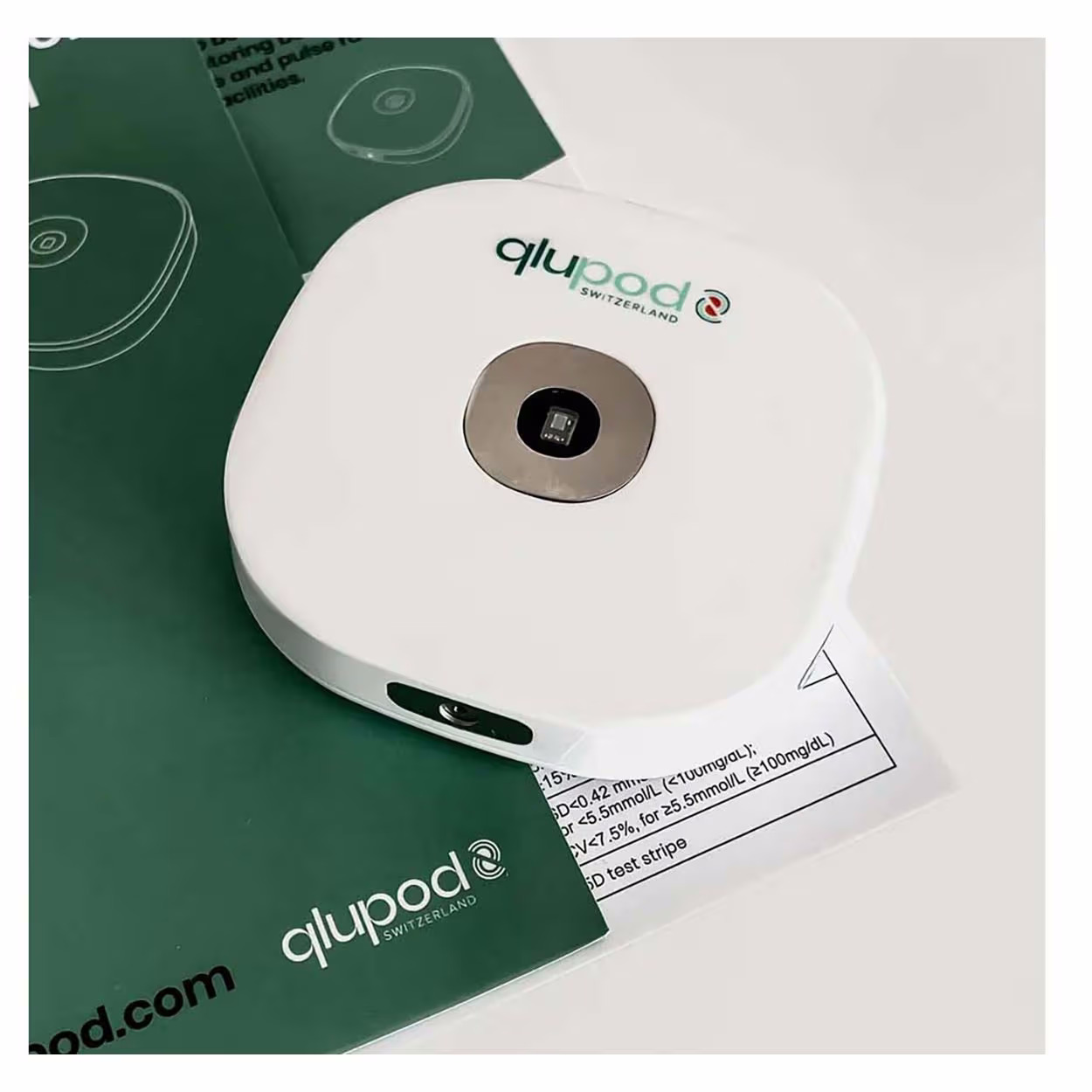Qlupod 3HC03ACH01 Gesundheitsüberwachung – Blutdruckmessgerät/Herzfrequenzmessgerät – weiss