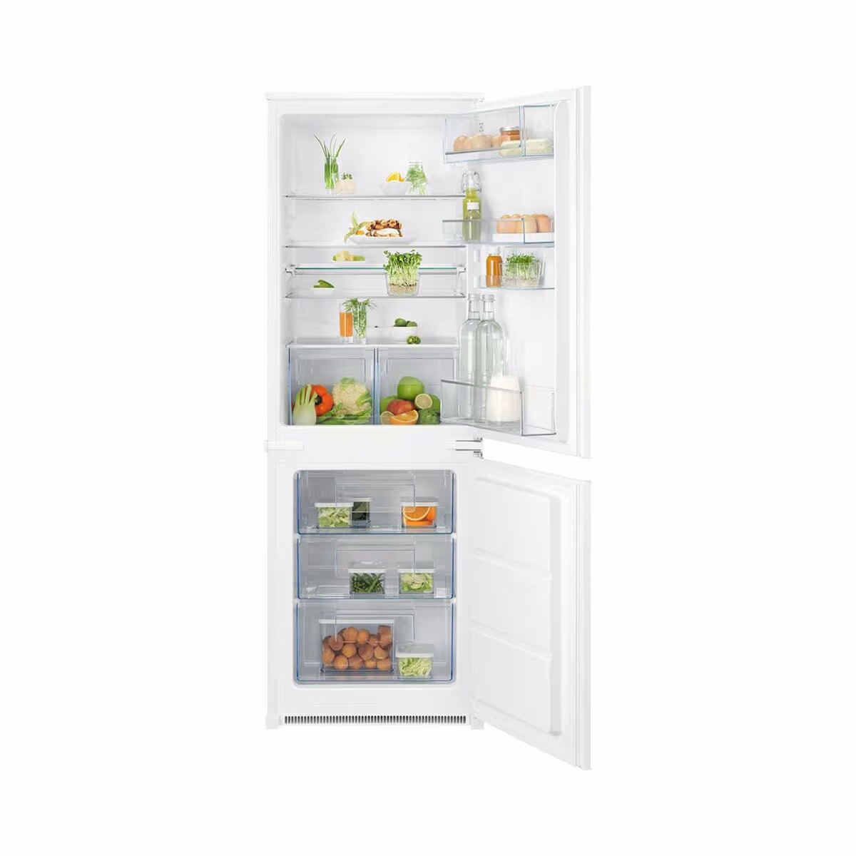 Electrolux IK2356BR Kühlschrank mit Gefrierfach vollintegriert – Einbaukühlschrank mit Gefrierfach 60 cm dekorfähig