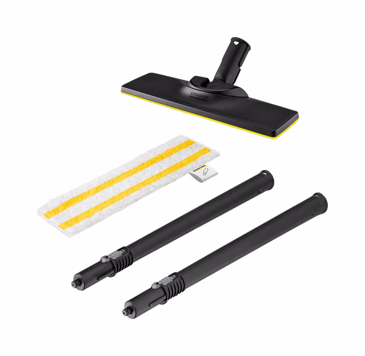 Image of Kärcher EasyFix für SC 1 Bodendüsenset – Saugschlauch/Saugrohr – schwarz / gelb