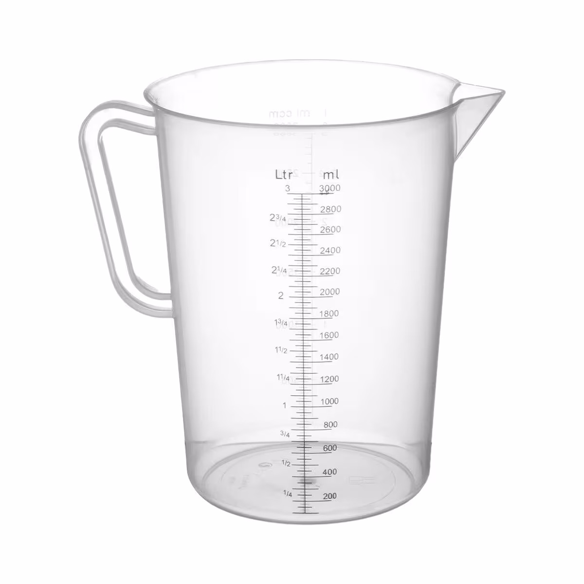 Hendi Messbecher Polyproylen 3L – Diverse Gastro Küchenutensilien – transparent