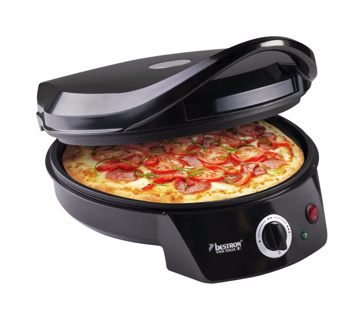 Bestron APZ400Z Elektrischer Pizzaofen – Pizza Ofen – schwarz