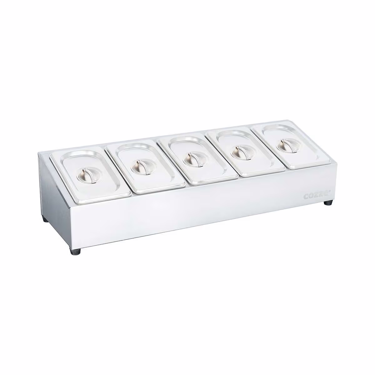 Image of Cozze 90325 Topping Station 5 Fächer – Grill Ablage/Grill Rollwagen/Grill Erweiterung – edelstahl