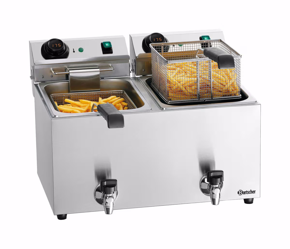 Bartscher Elektro-Fritteuse "MDI Snack IV Plus" Gastro Fritteuse – Gastro Friteuse – edelstahl