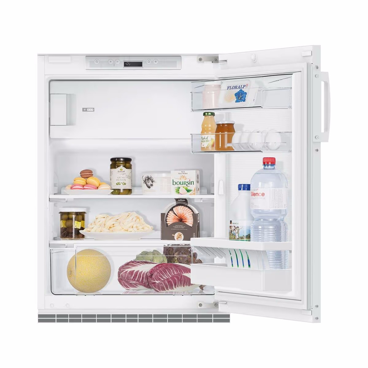 Image of Sibir Komfort nero rechts Einbau Kühlschrank 55cm dekorfähig – Einbaukühlschrank 55 cm dekorfähig – schwarz