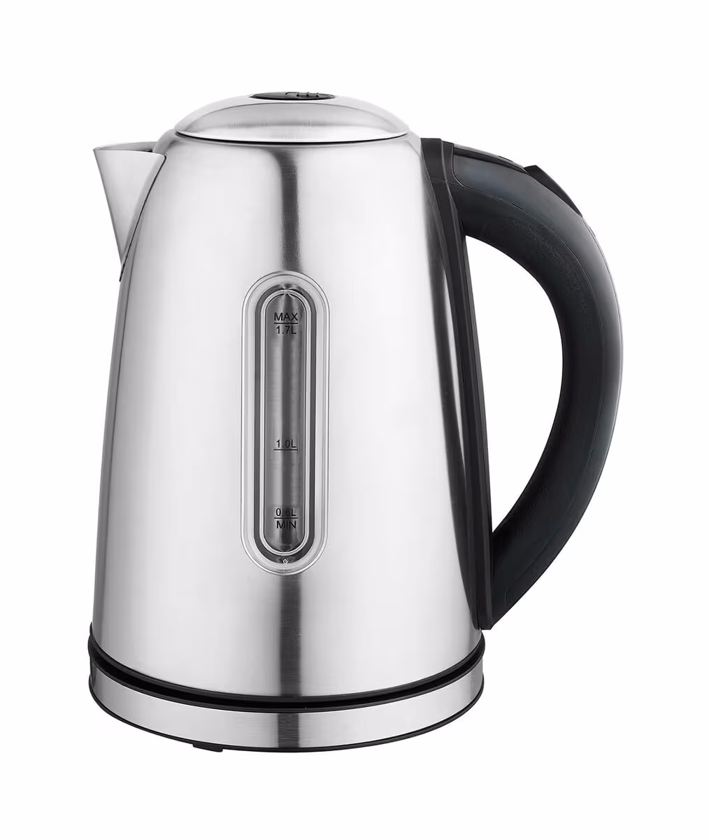 Ohmex Wasserkocher 1.7 l – edelstahl / schwarz