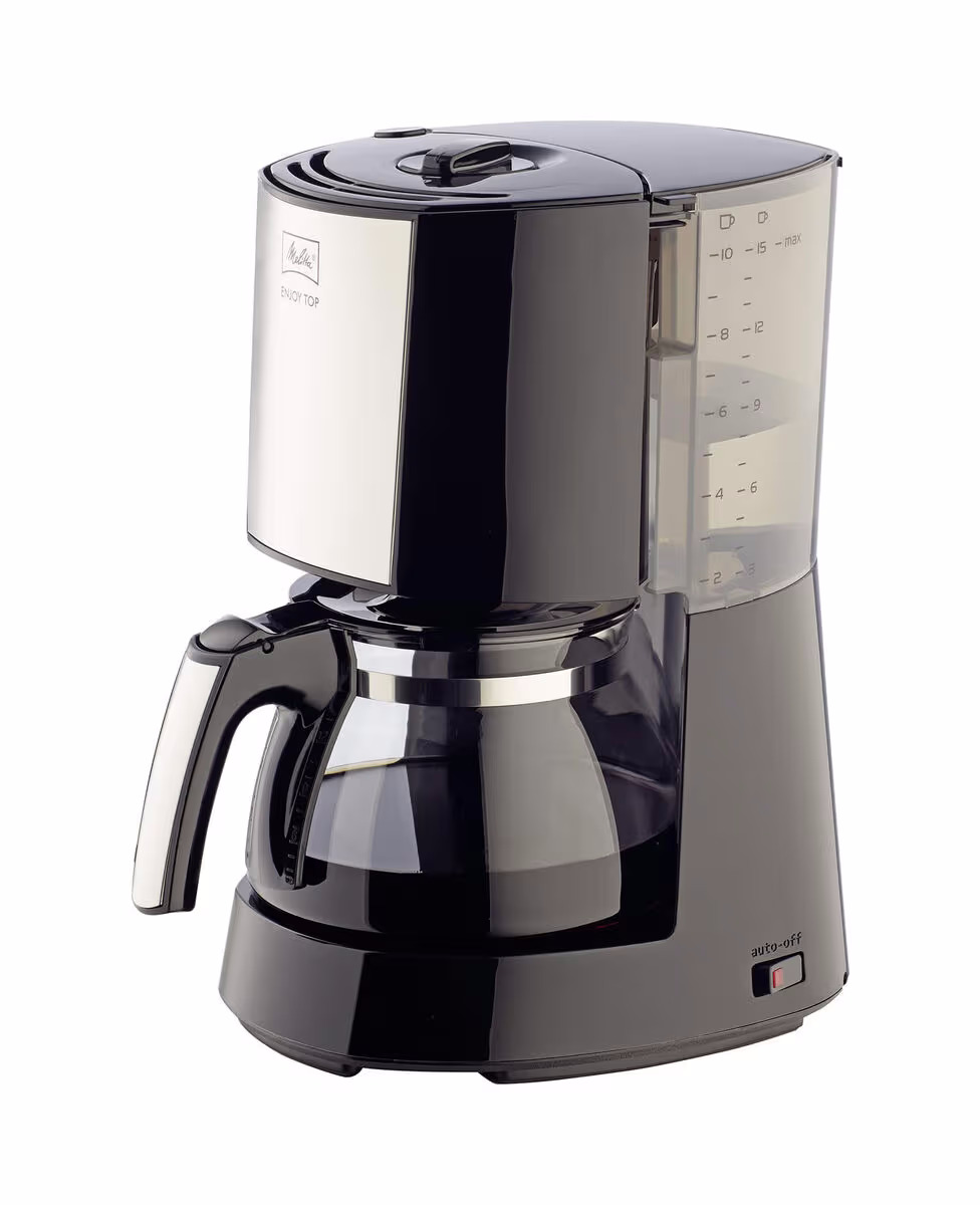 Image of Melitta Enjoy Top Edelstahl-Schwarz Filterkaffeemaschine – edelstahl / schwarz