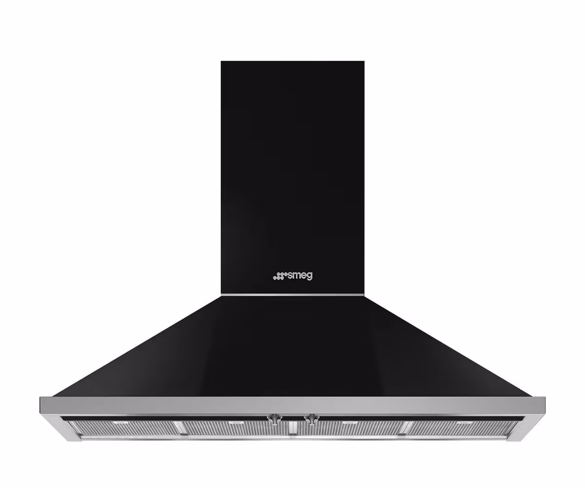 Smeg KPF12BL Wandhaube – Wandhaube/Dunstabzugshaube Wand – schwarz