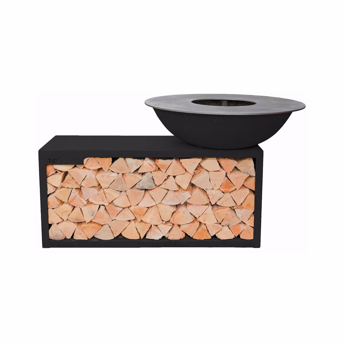 Image of Tiger Fire GTFR112STBL Holzkohlegrill – Holzkohlegrill/Kohlegrill – schwarz