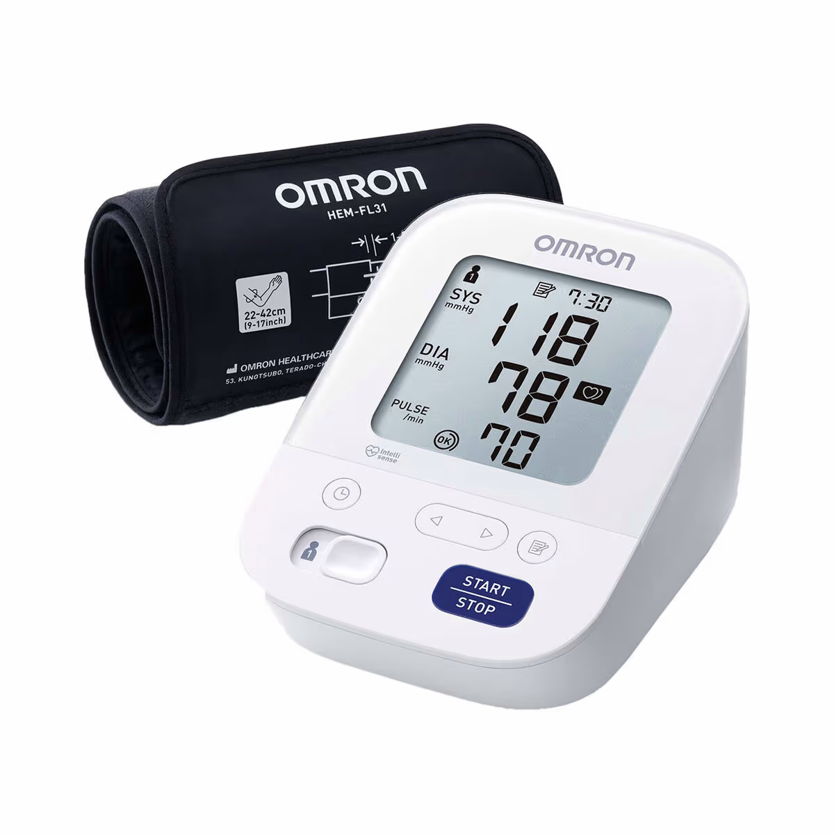 Image of OMRON M3 Comfort Blutdruckmessgerät – Blutdruckmessgerät/Herzfrequenzmessgerät