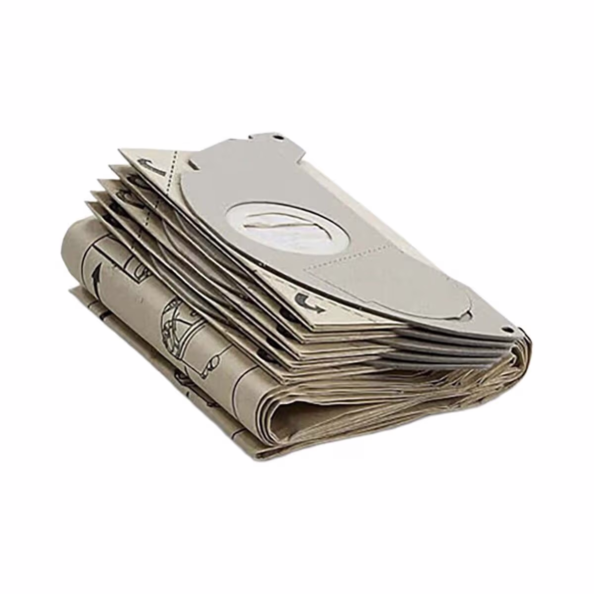 Image of Kärcher Filterset WD/SE – Staubsaugerbeutel/Staubbeutel – braun