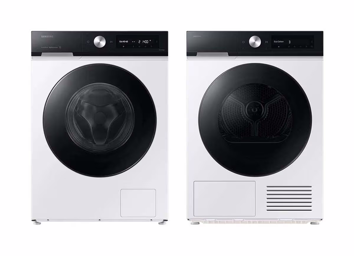 Image of Samsung Set WW90DB7U94GEU5 + DV90DB7845GEU5 – Waschturm Set