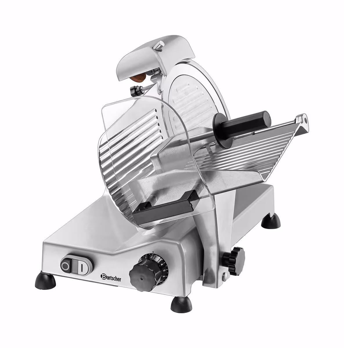 Bartscher Aufschnittmaschine 220 Plus Gastro Aufschnittmaschine – Gastro Aufschnittmaschine, Mixer & Küchenmaschine – silber