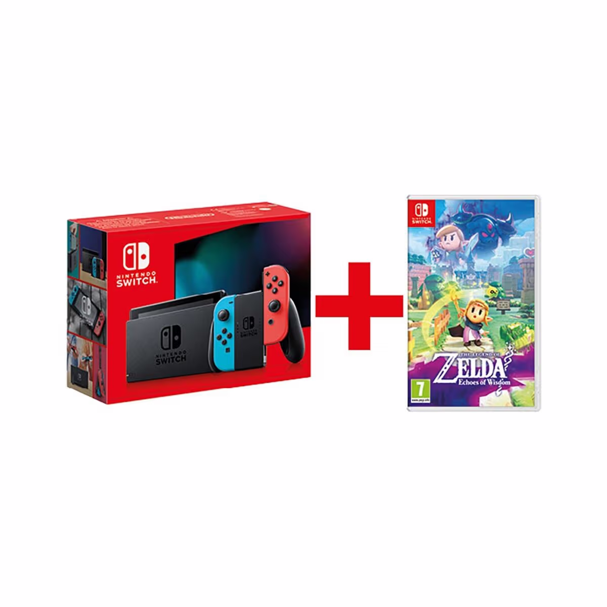 Image of Set Nintendo Switch Neon-R/B+TLOZ: EoW