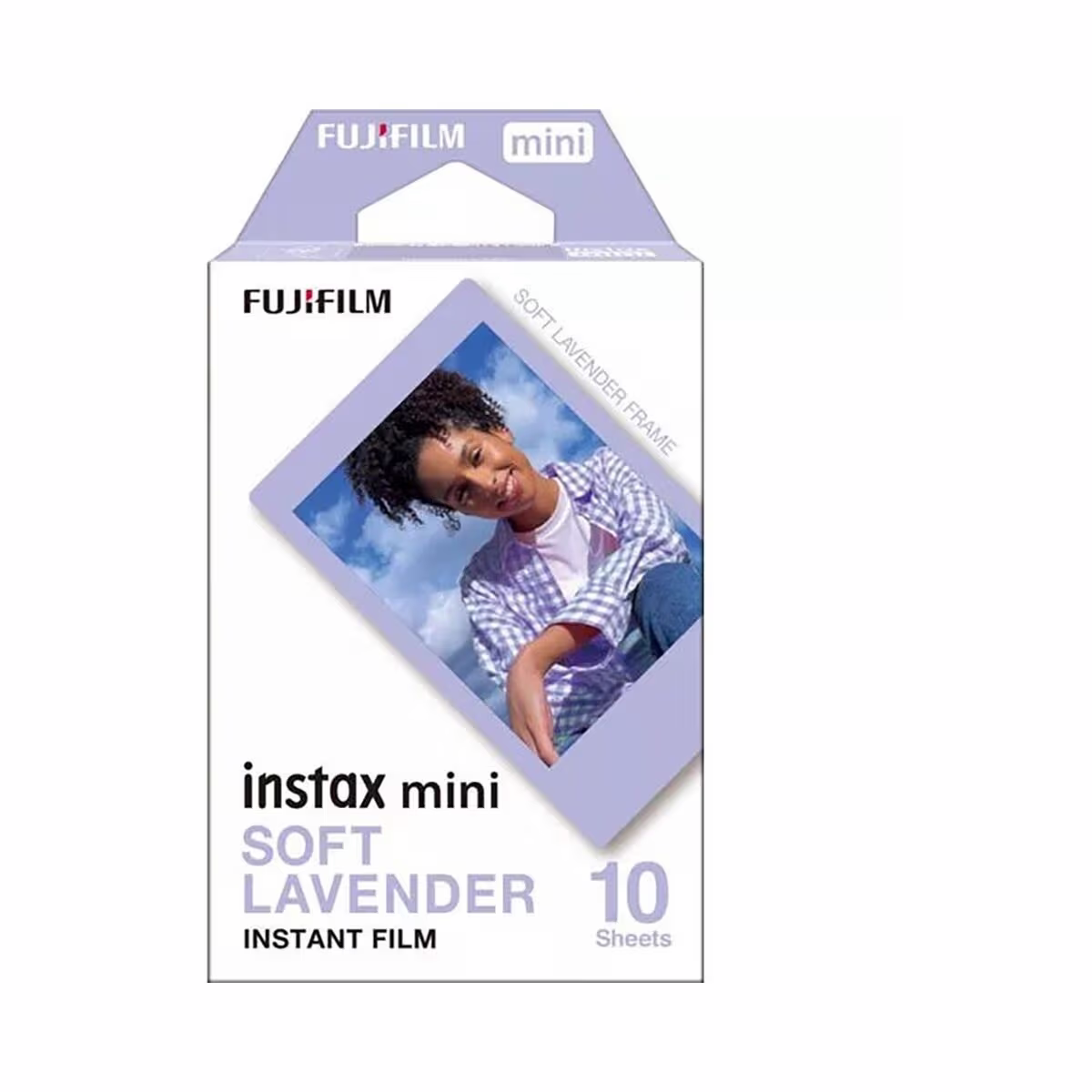 Image of Fujifilm InstaxMini Film SoftLav Film Sofort-Bild – Sofortbildkamera/Polaroid Kamera – lila