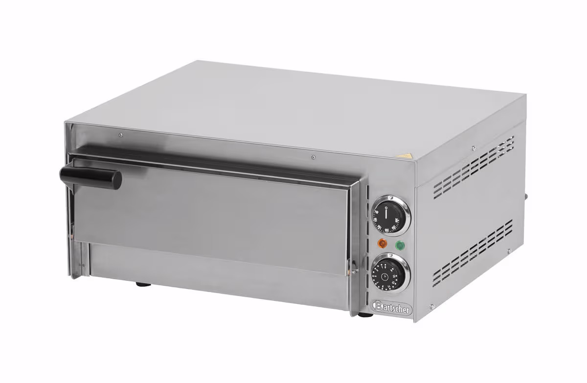 Bartscher Einkammer-Pizzaofen Mini 1 – Gastro Backofen/Gastro Kochfeld/Gastro Mikrowelle – edelstahl