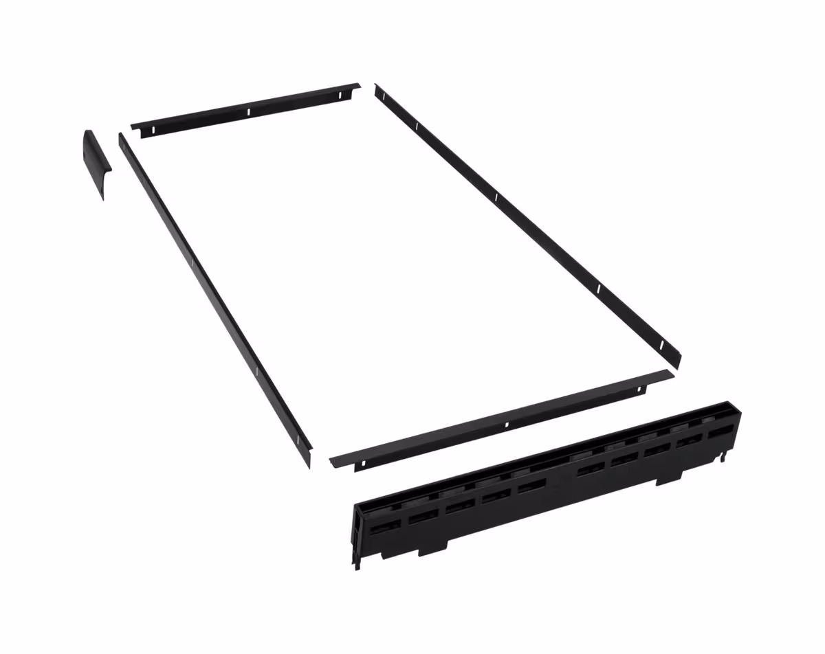 Miele KDR sw K 34542-55 EF Dekorrahmen Zubehör Kühlschrank – Lüftungsgitter/Dekorrahmen/Türfronten – schwarz