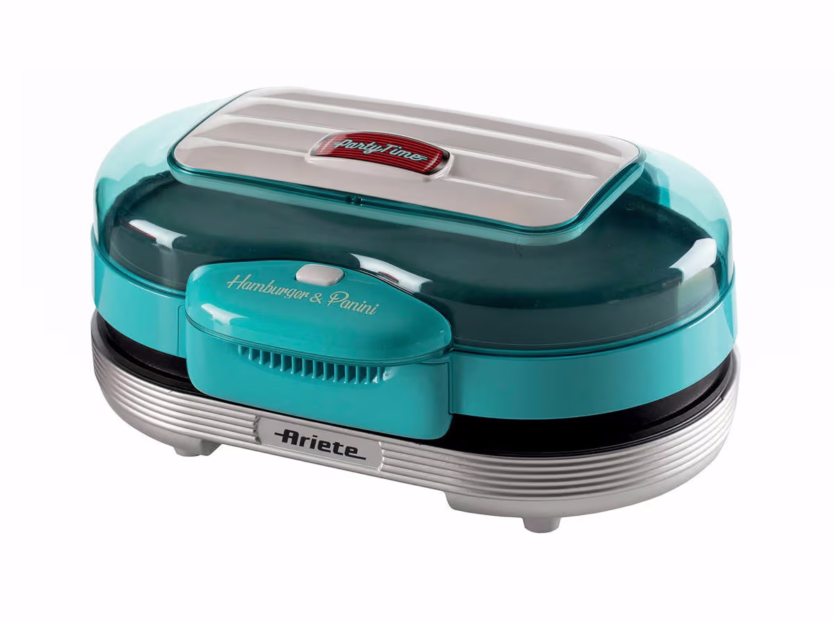 Ariete Hamburger Maker blau Hamburger-Zubereiter – Kontaktgrill