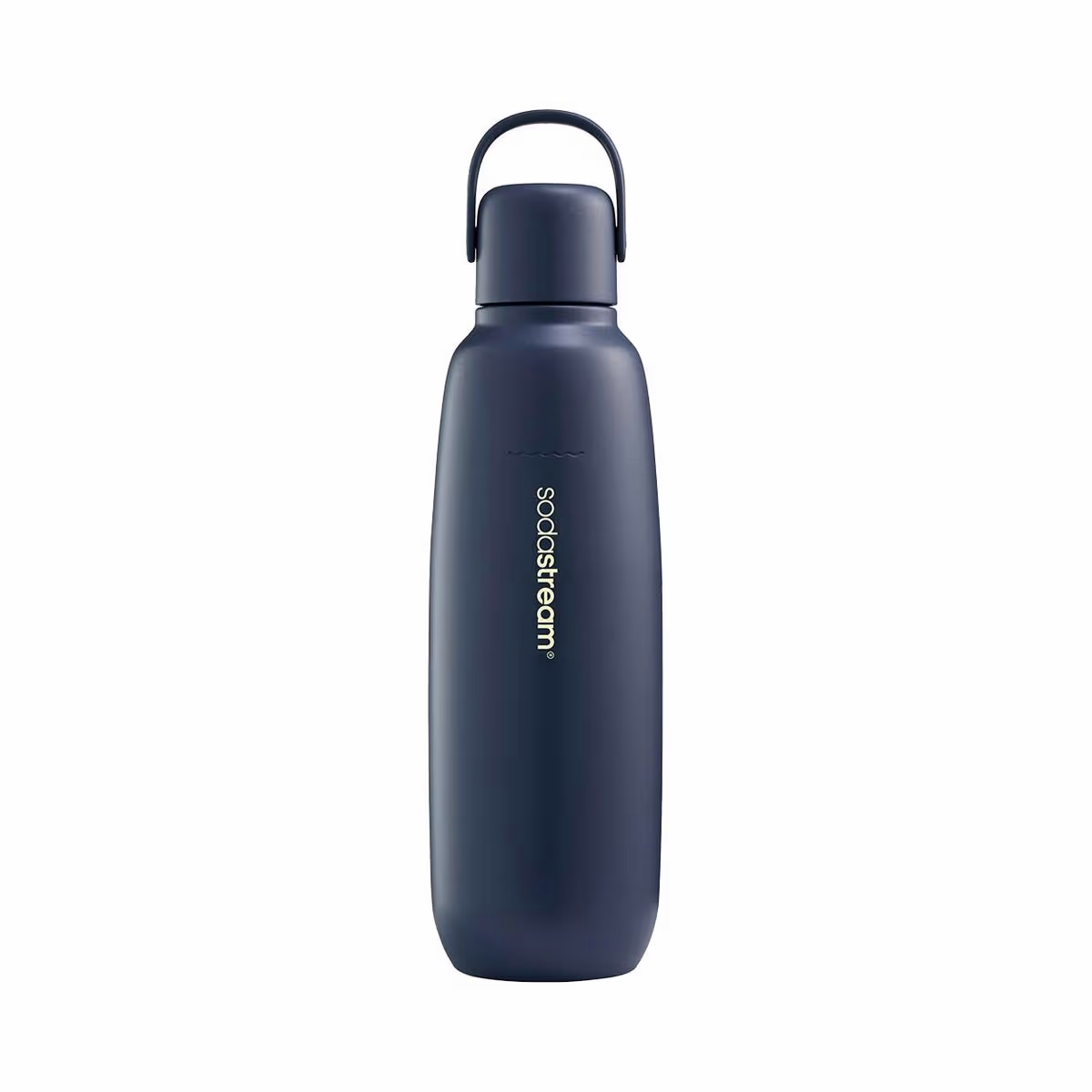 Image of Sodastream fizz und go Cool Storm Edelstahlflasche – Wassersprudler Zubehör – dunkelblau