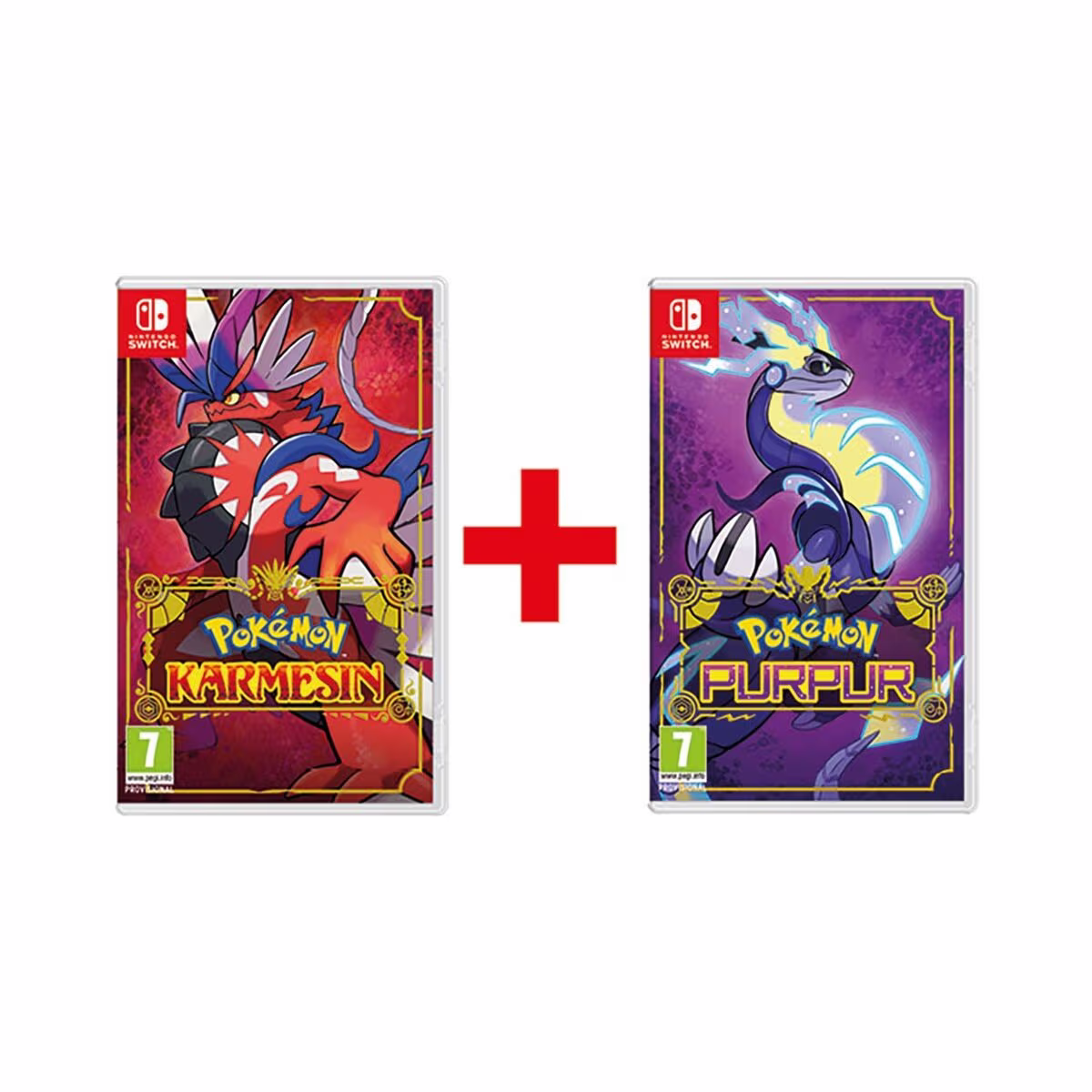 Image of Set Nintendo Pokémon Karmesin + Purple – Nintendo Switch Spiele