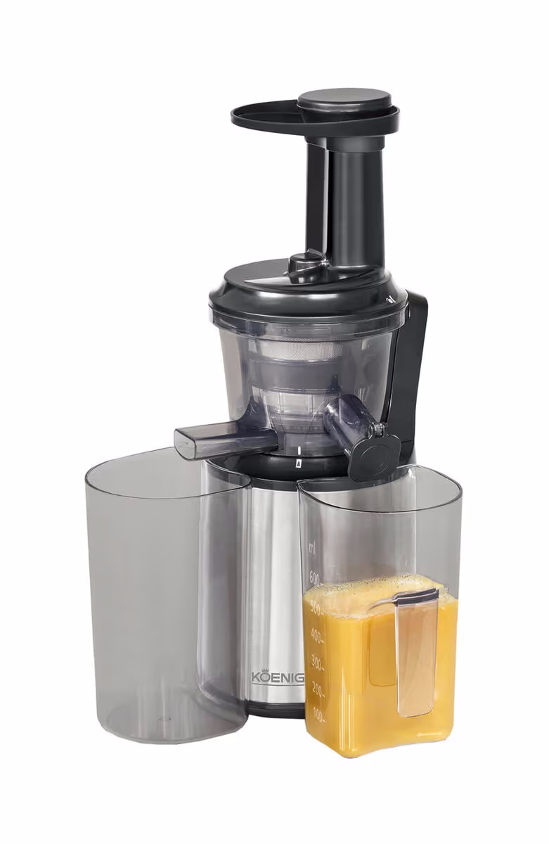 Koenig Slow Juicer Pro – Entsafter/Saftpresse/Zitruspresse – schwarz