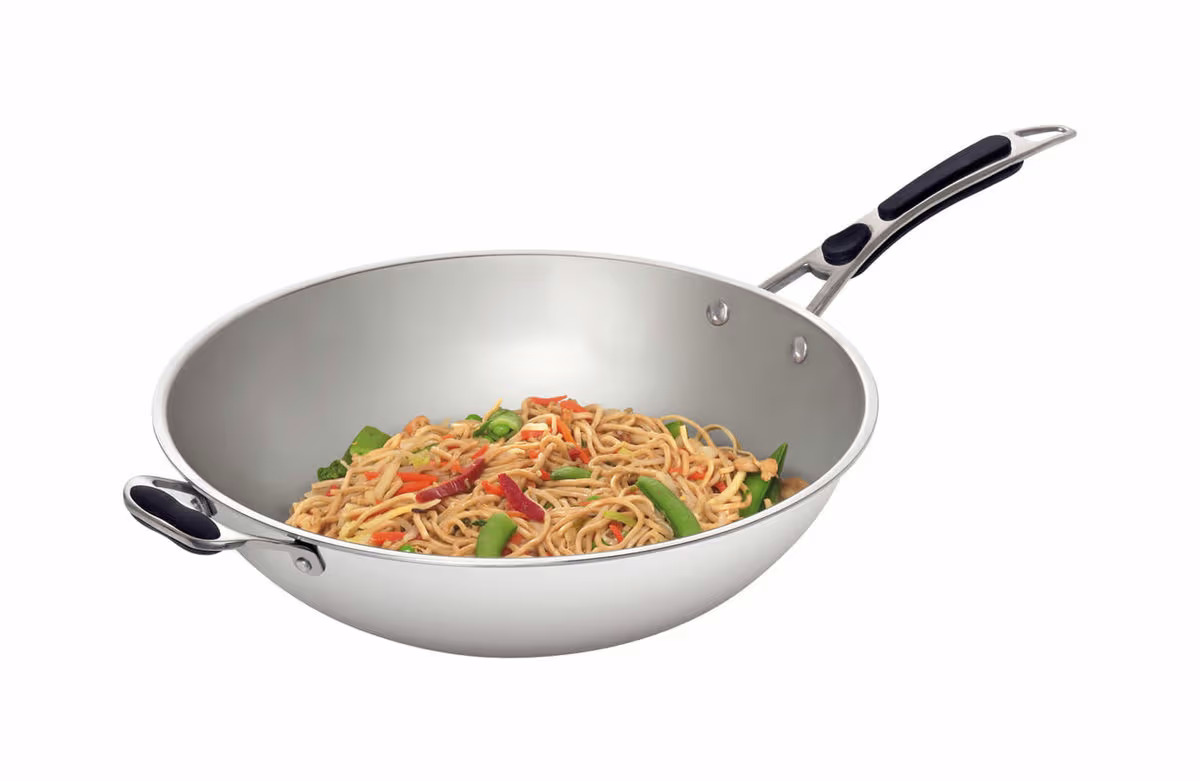 Bartscher Wokpfanne zu IW 35 – Gastro Pfanne/Gastro Topf – edelstahl