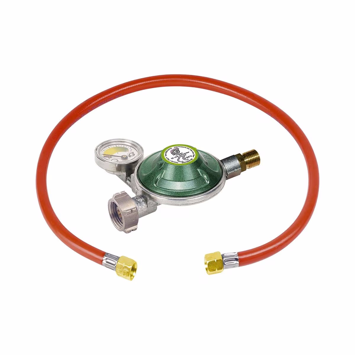 Image of Cozze 90130 Reglerset mit Schlauch 1.1 m und Manometer CH – Holzkohle/Briketts/Grill Anzünder
