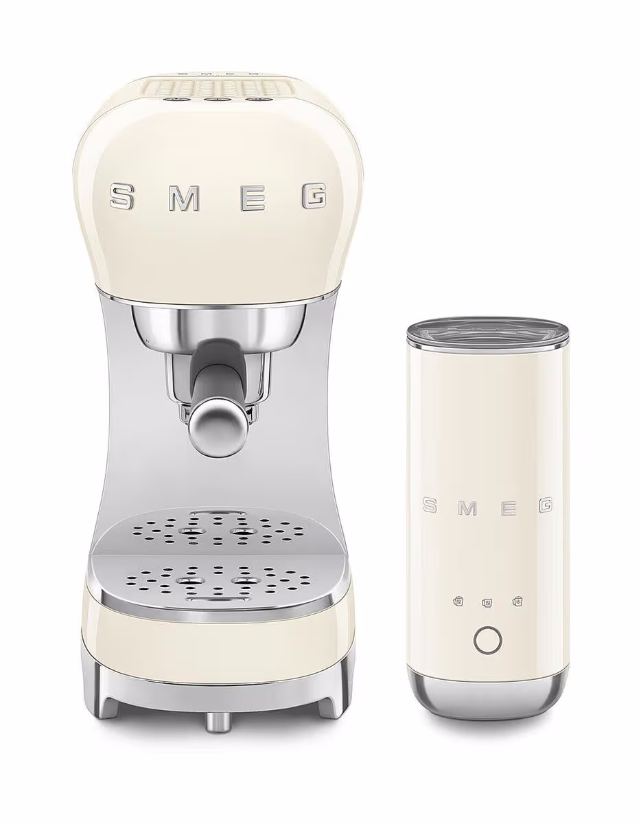 Image of Smeg ECF12CREU Siebträgermaschine – Siebträgermaschine/Espressomaschine – creme