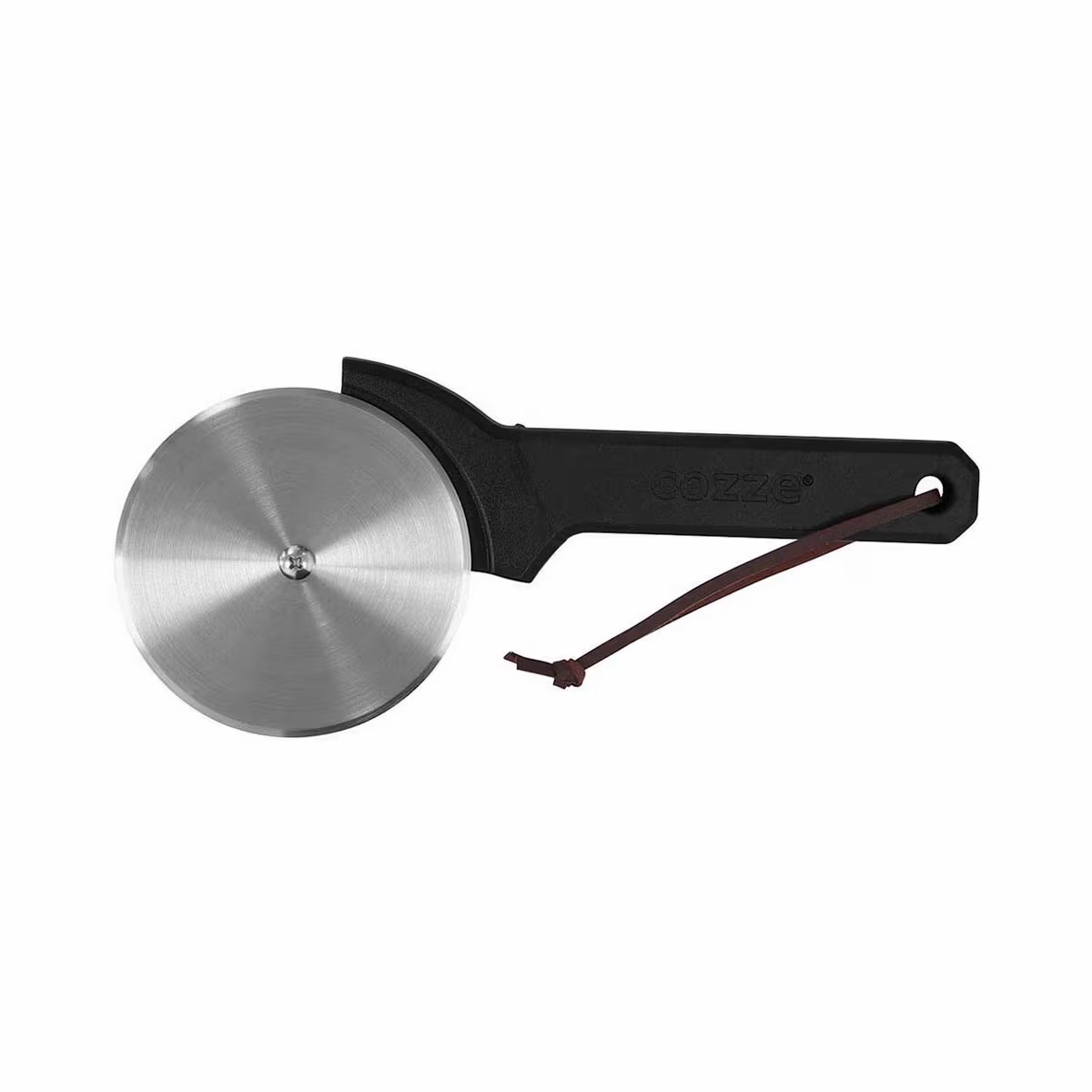 Image of Cozze Pizzaschneider mit Softgrip 110mm – Grill Ablage/Grill Rollwagen/Grill Erweiterung – edelstahl / schwarz