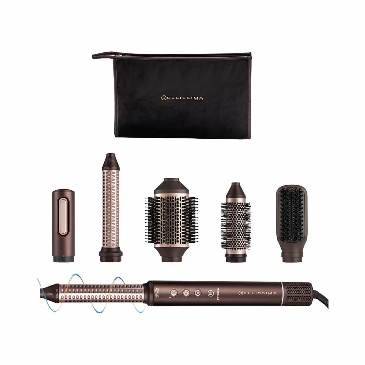 Image of Bellissima Heissluft-Styler BEL-PRODIGY-11956 – Warmluftbürste/Föhnbürste – bronze