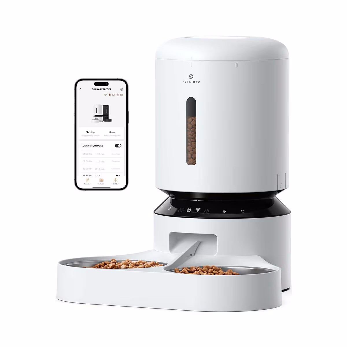 PETLIBRO Granary WiFi Dual Food Tray weiss Futterautomat – Tierbedarf