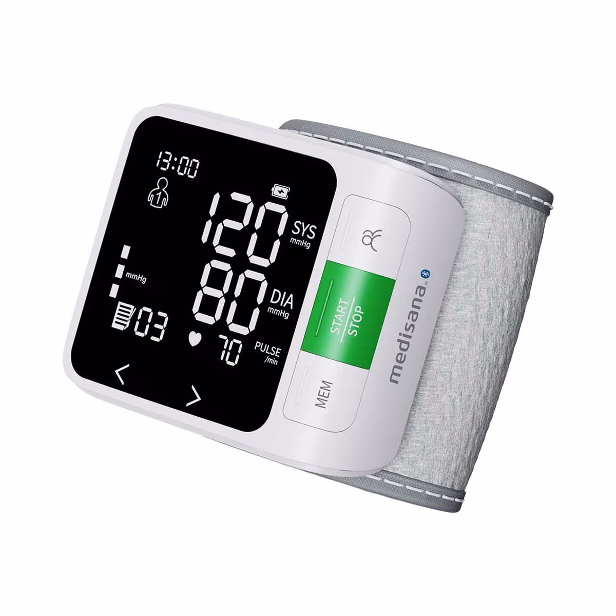 Medisana BW360 Blutdruckmessgerät – Blutdruckmessgerät/Herzfrequenzmessgerät – weiss / grau