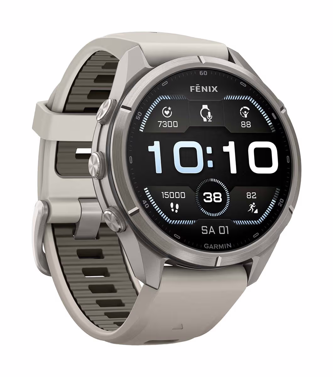 Image of Garmin fenix 9 Pro 43mm, AMOLED, Titan, FogGray Band Smartwatch